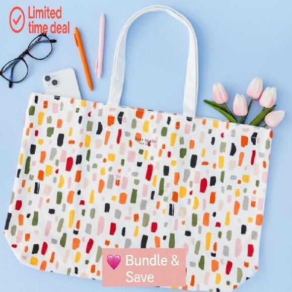 Large Canvas Tote Bag with Pocket, Heavy-Duty Work & Beach Bag - Picture 6 of 7